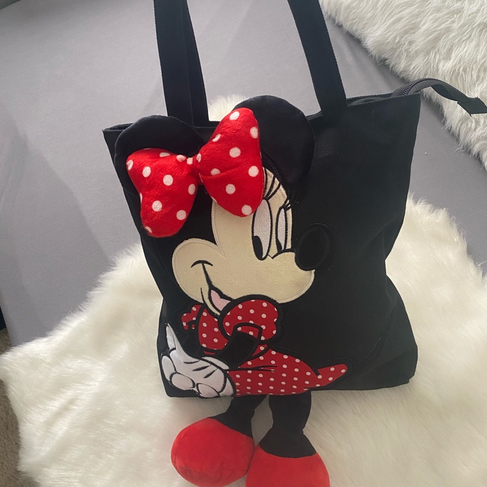 Disney Minnie Mouse Bag DisneyWorld DisneyLand Plushie - Picture 5 of 11